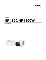 Nikon NP4100W-10ZL - WXGA DLP Projector User manual