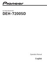 Pioneer DEH-7200SD User manual