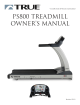 True Fitness Treadmill PS800 Owner's manual