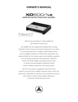 JL Audio XD600/1v2 Owner's manual