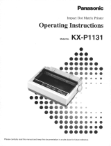 Panasonic KX-P1131 User manual