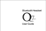 Headset Q7 Bluetooth User manual