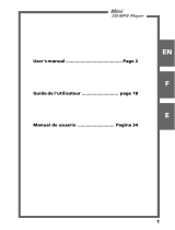 TEAC Mini CD/MP3 Player User manual