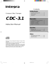 Integra CDC-3.1 Owner's manual