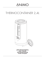 Animo Thermos container 2.4 Ltr. Owner's manual