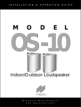Niles Audio Indoor/Outdoor Loudspeaker OS-10 User manual