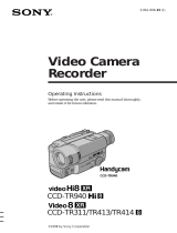 Sony CCD-TR311 User manual