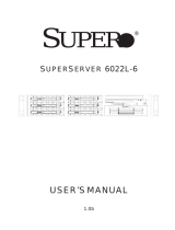 Supermicro SUPERSERVER 6022L-6 User manual