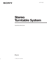 Sony PS-J11 Operating instructions