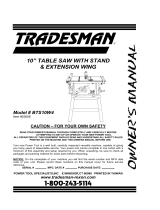 Tradesman BTS10W4 Owner's manual
