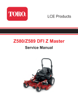 Toro Z589 Z Master, With 60in TURBO FORCE Side Discharge Mower User manual
