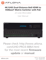 Atlona AT-UHD-PRO3-88M User manual