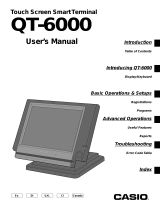 Casio QT6000 Owner's manual