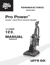 Dirt Devil Pro Power UD70172RM User manual