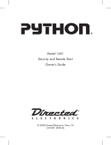 Directed Electronics Python 1601 User manual