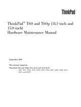 IBM THINKPAD T60P User manual