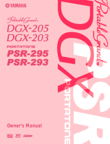 Yamaha DGX-205 Owner's manual