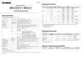 Yamaha MG12XU Specification
