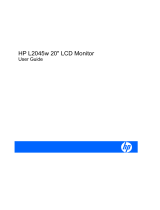 HP (Hewlett-Packard) L2045W User manual