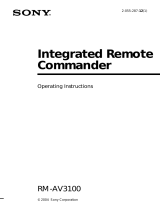 Sony RM-AV3100 User manual