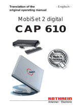 Kathrein MobiSet 2 digitaal CAP 610 Owner's manual