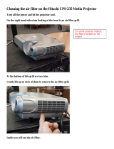 Hitachi CP-S235 Cleaning