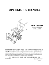 MTD E645E User manual