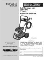 Porter-Cable PCV2250 User manual