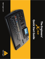 Behringer X32 DIGITAL MIXER Quick start guide