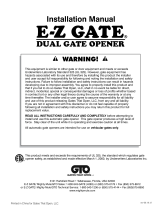 GTO E-Z GATE DUAL GATE OPENER Installation guide