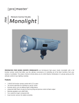 Promaster PRM1000 Remote Studio Monolight Owner's manual