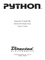 Directed Electronics Python 580 User manual