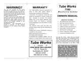 Genz Benz Tube Works 7100 Mos Valve Combo Owner's manual