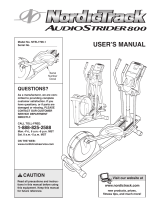 NordicTrack Audiostride 800 Elliptical User manual