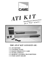 CAME ATI KIT Installation Instructions Manual