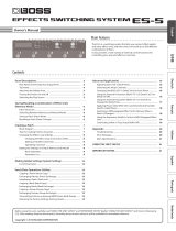 Boss ES-5 Owner's manual