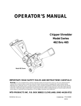 MTD 462 thru 465 User manual