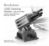 Brookstone USB Desktop Missile Launcher User manual