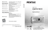 Asahi Pentax Optio W20 User manual
