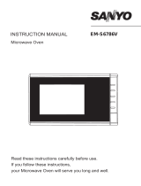 Sanyo EM-S6786V User manual