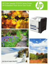 HP Color LaserJet CP3520 Printer Series User guide