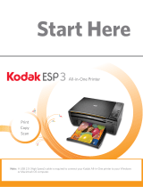 Kodak ESP 3 ALL-IN-ONE PRINTER - SETUP BOOKLET Start Here Manual