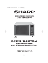 Sharp R-959M User manual