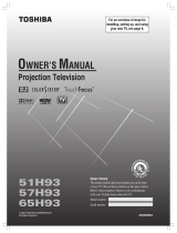 Toshiba 57H93 User manual