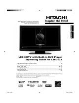 Hitachi L26D103 - 26" LCD TV Operating instructions