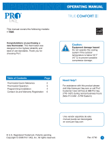 Pro1 IAQ T855 Operating instructions