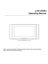 Sanyo LCD-27XR1 Operating instructions