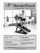 NordicTrack X7i Incline Trainer User manual