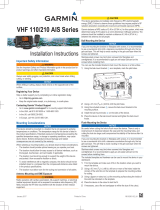 Garmin VHF 210/210i AIS Marine Radio Installation guide