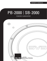 SVS PB-2000 Owner's manual